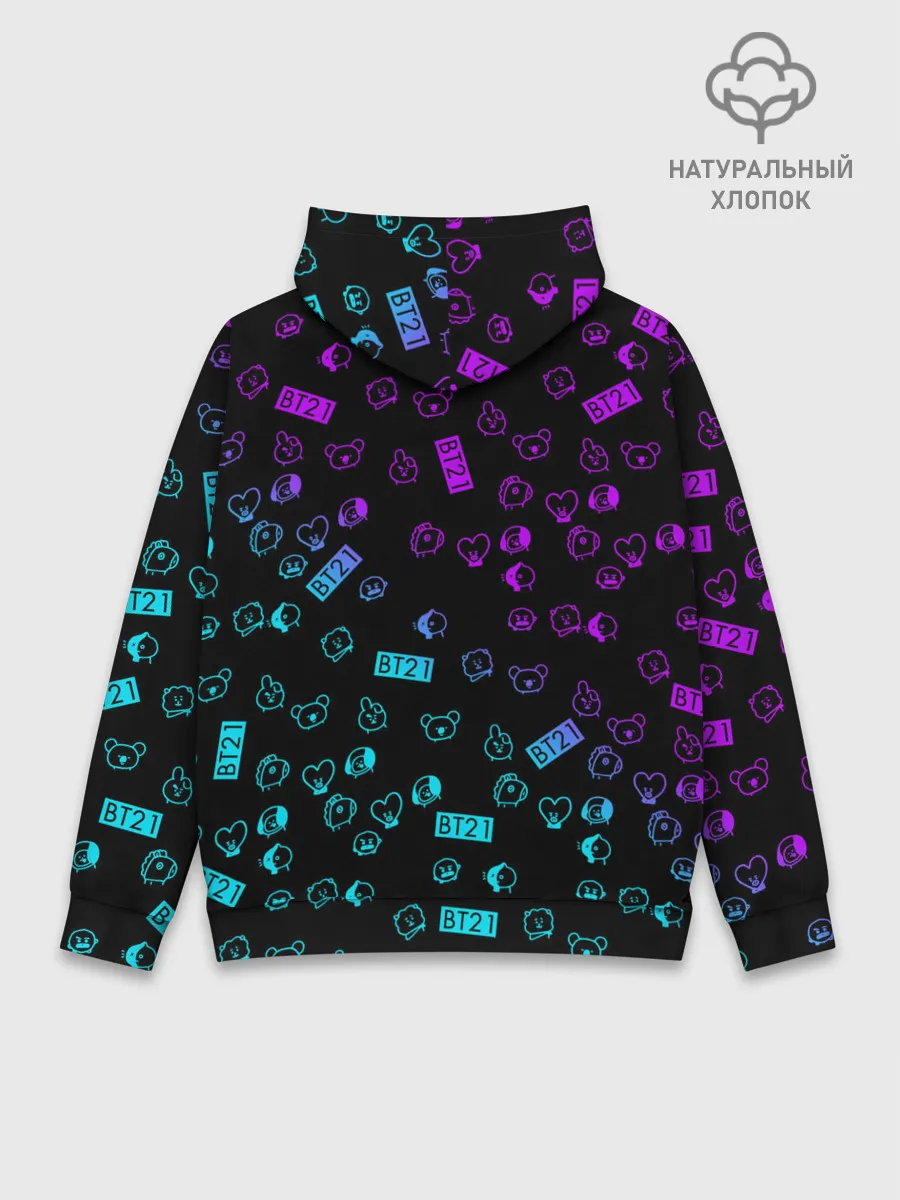 Худи мужской база хлопок / BTS BT21