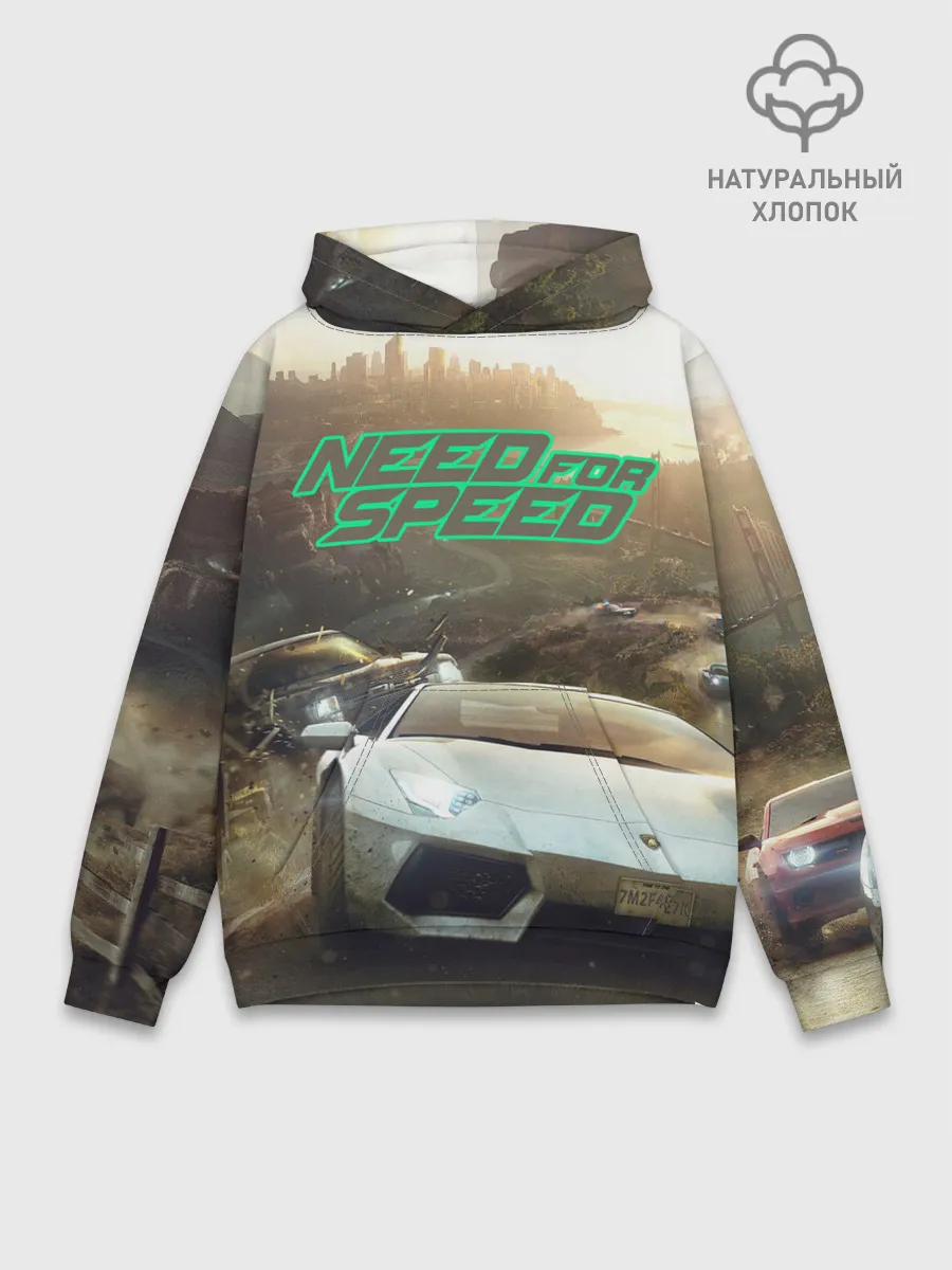 Худи мужской база хлопок / Need for Speed