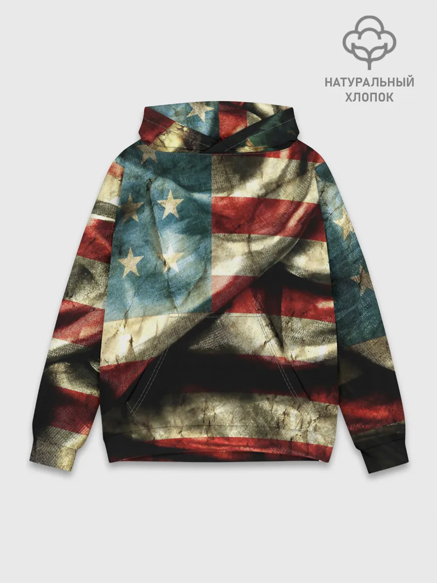 Худи мужской база хлопок / USA 3D