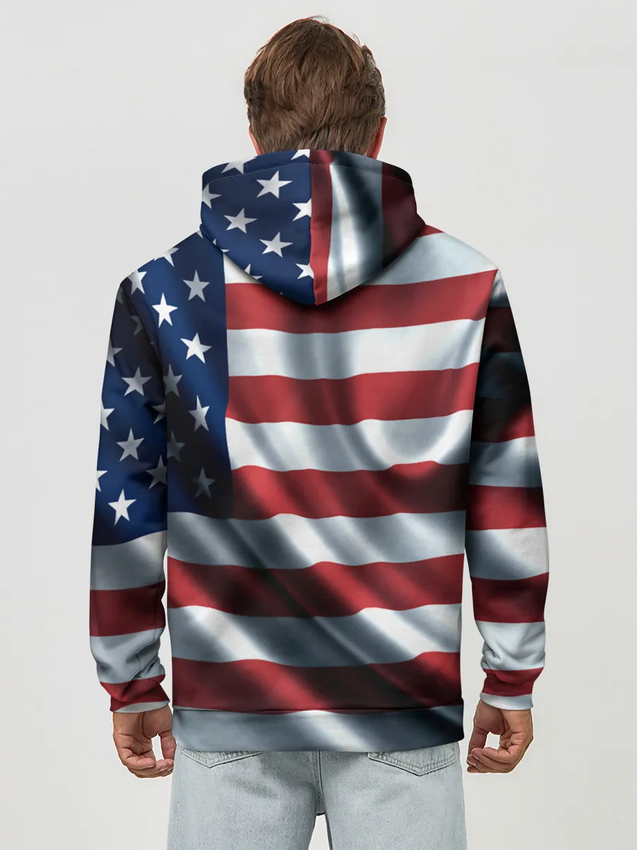 Худи мужской база хлопок / Символика Америки
