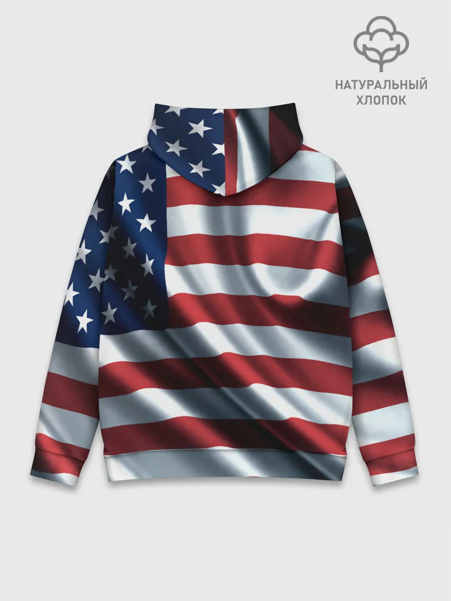 Худи мужской база хлопок / Символика Америки