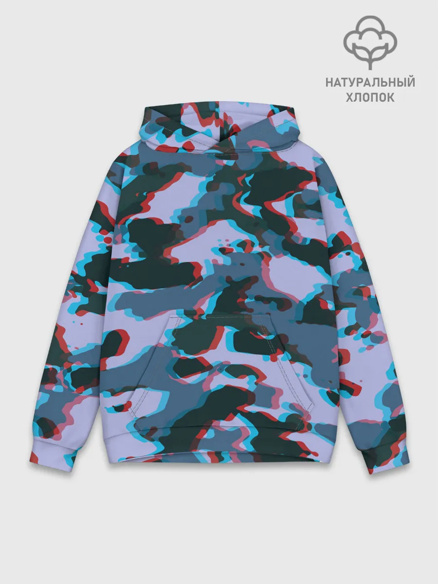 Худи мужской база хлопок / Камуфляж