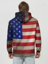 Худи мужской база хлопок / Американский флаг