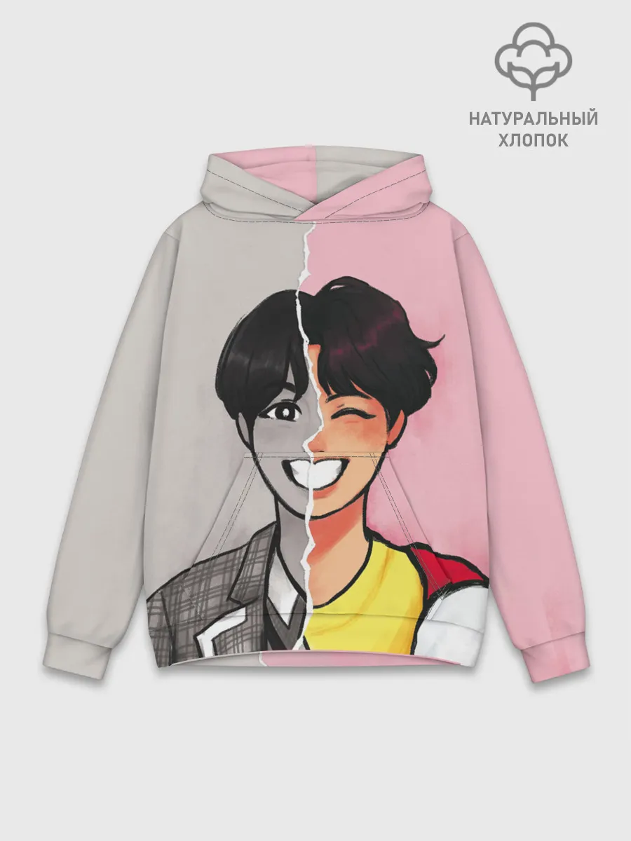 Худи мужской база хлопок / K-Pop