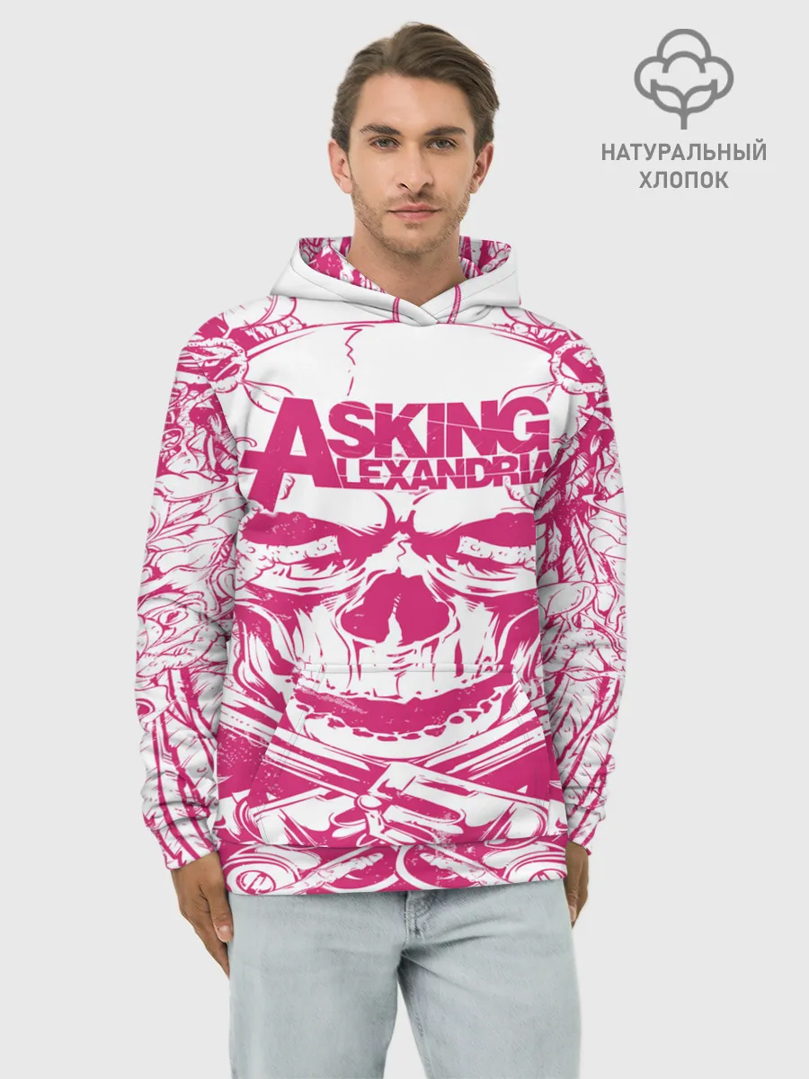 Худи мужской база хлопок / Asking Alexandria