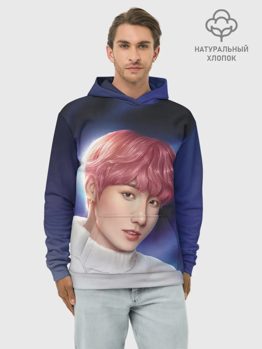 Худи мужской база хлопок / Kiss