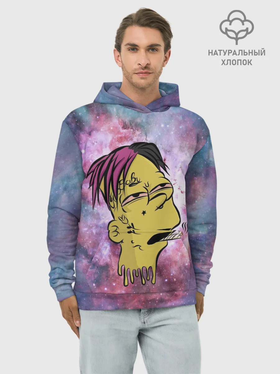 Худи мужской база хлопок / Lil Peep