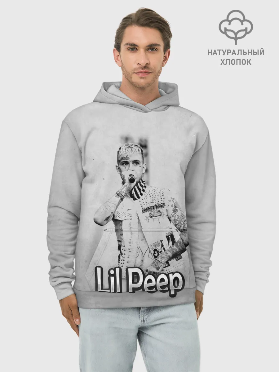 Худи мужской база хлопок / Lil Peep