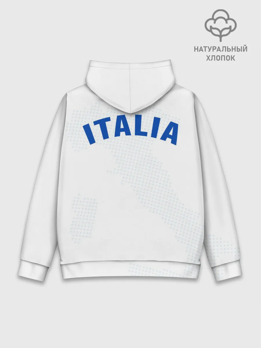 Худи мужской база хлопок / Сборная Италии