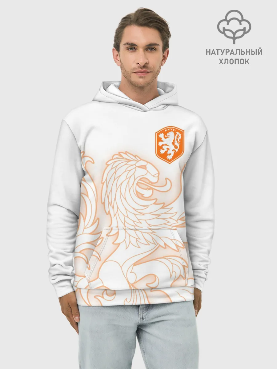 Худи мужской база хлопок / Сборная Голландии