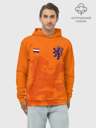 Худи мужской база хлопок / Сборная Голландии