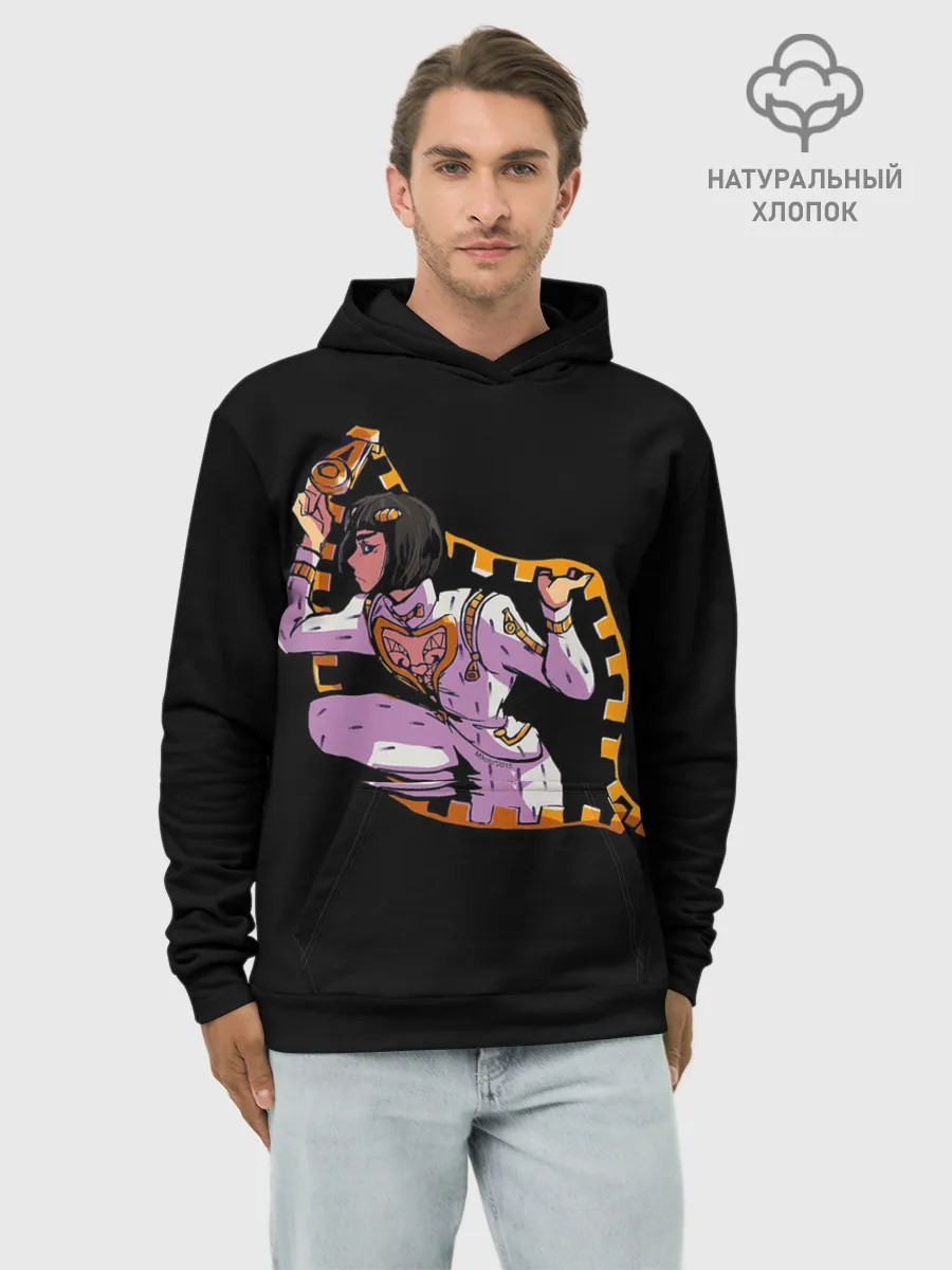 Худи мужской база хлопок / JoJo Bizarre Adventure