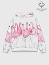Худи мужской база хлопок / Фламинго