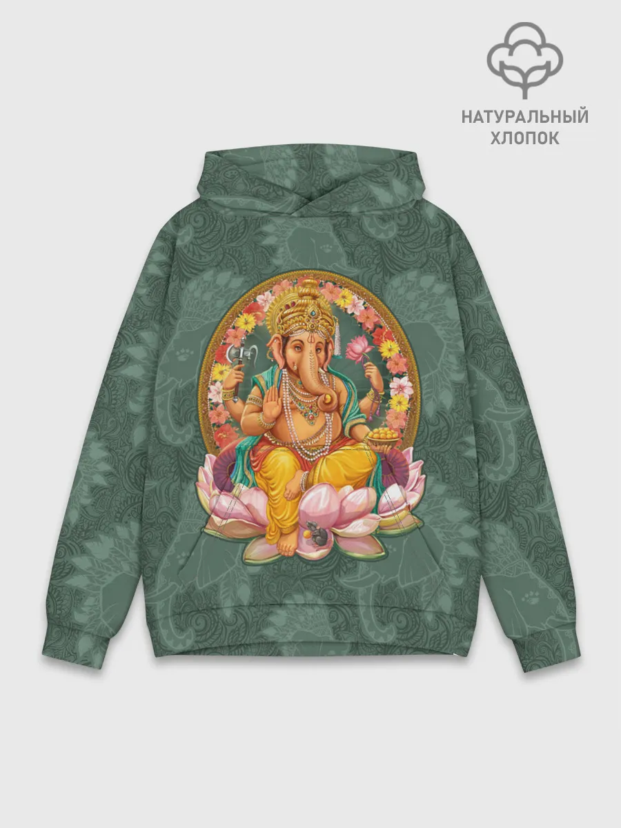 Худи мужской база хлопок / Ганеша