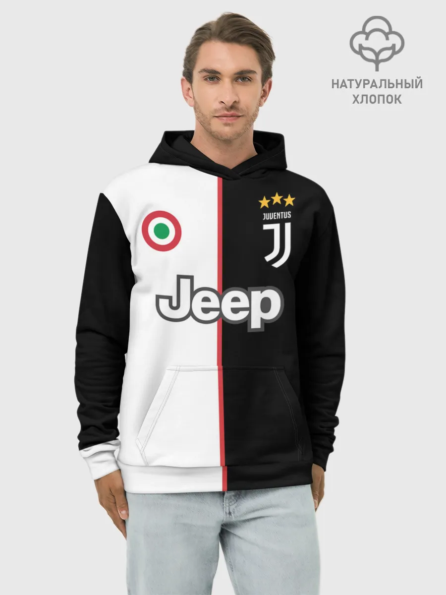Худи мужской база хлопок / Ronaldo Juventus Home 19/20