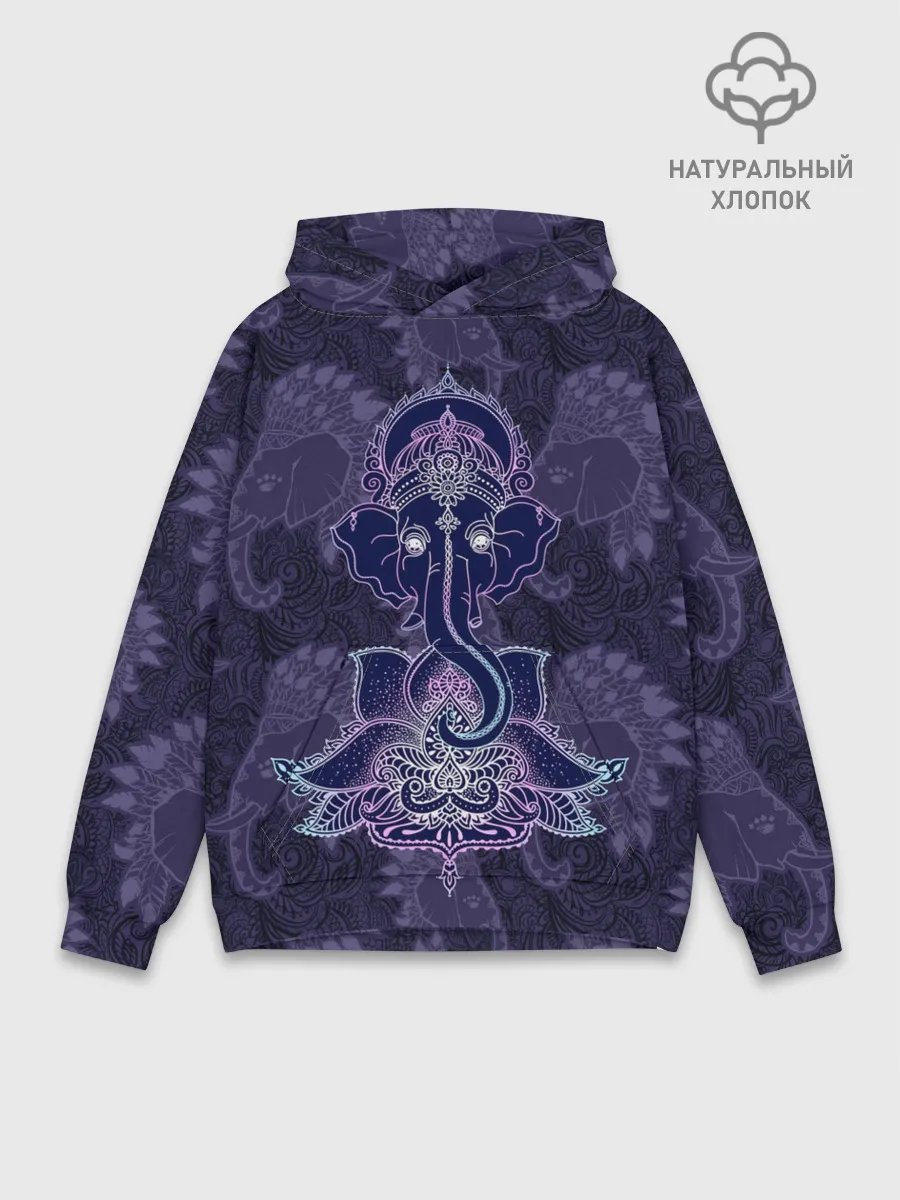 Худи мужской база хлопок / Ганеша