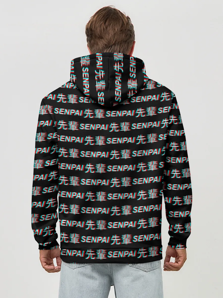 Худи мужской база хлопок / SENPAI GLITCH