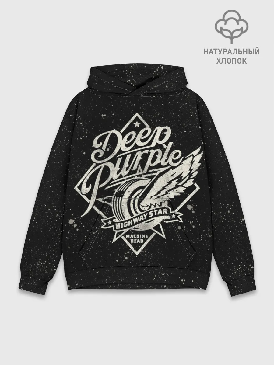 Худи мужской база хлопок / Deep Purple