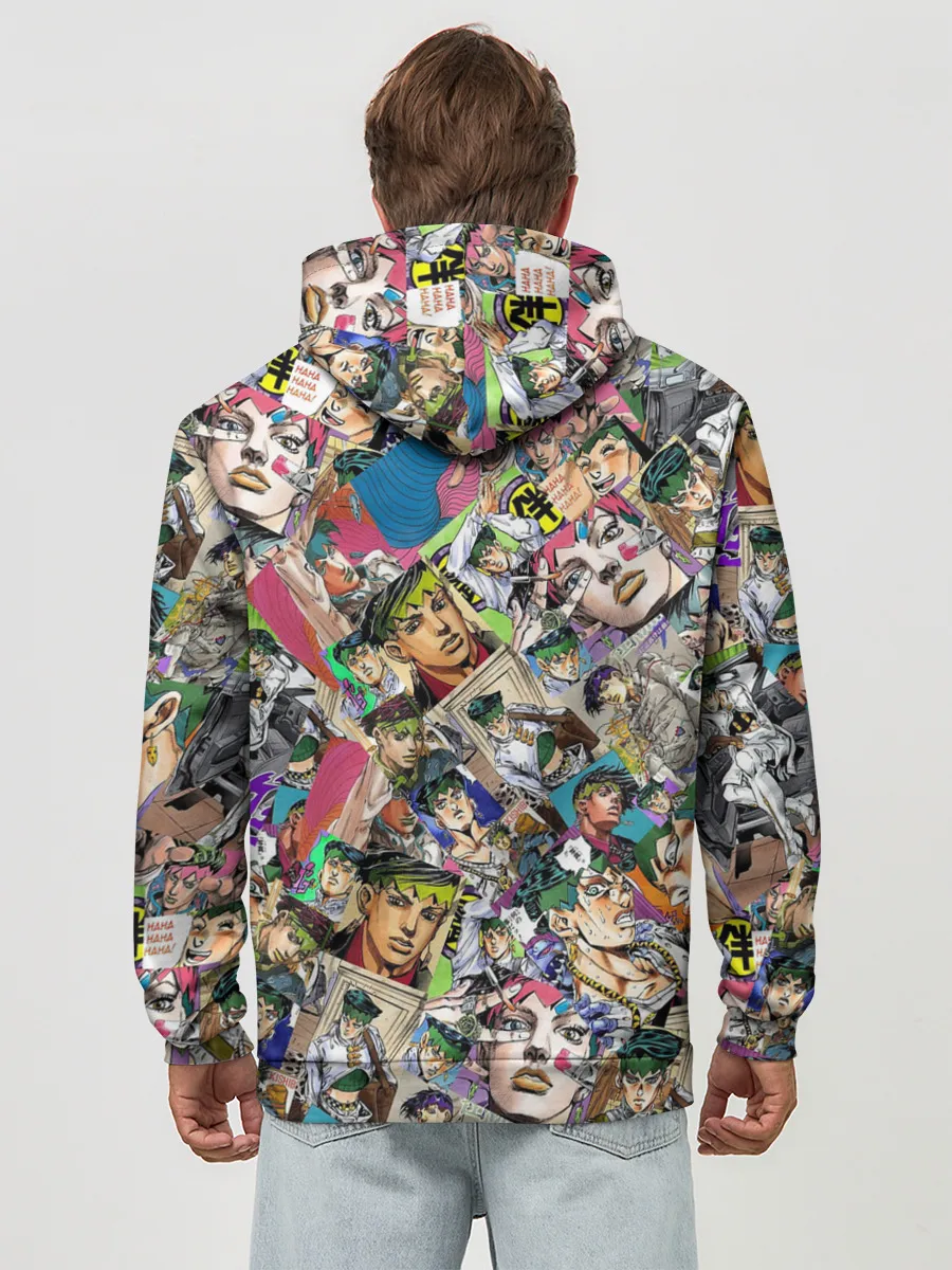 Худи мужской база хлопок / JoJo Bizarre Adventure