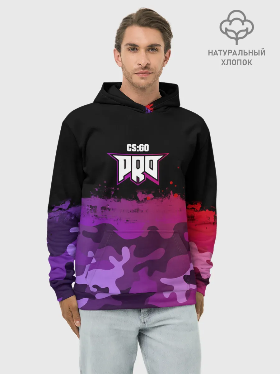 Худи мужской база хлопок / pro100