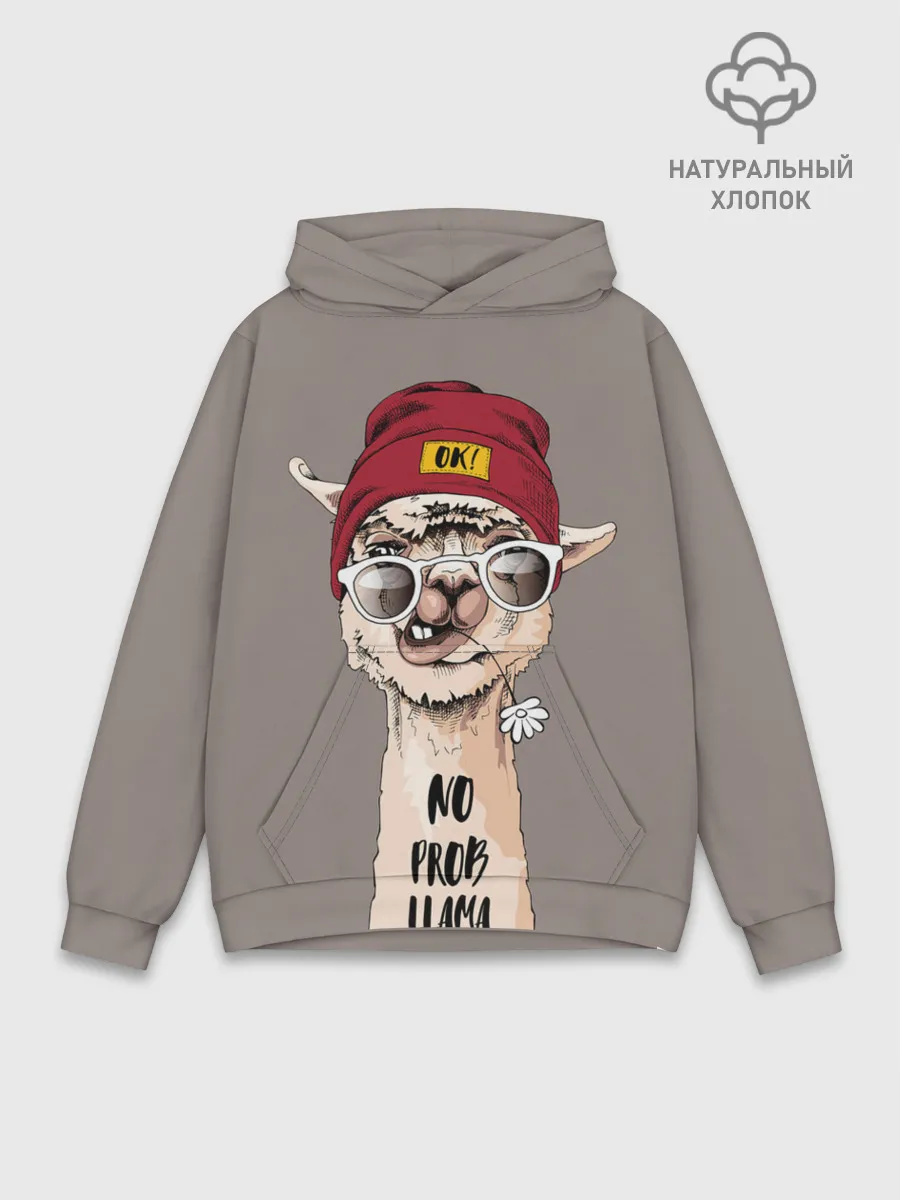 Худи мужской база хлопок / llama