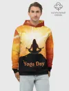 Худи мужской база хлопок / International Yoga Day