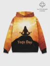 Худи мужской база хлопок / International Yoga Day