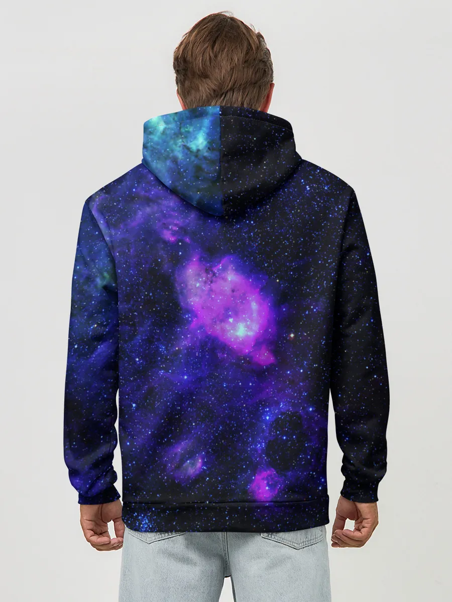 Худи мужской база хлопок / Космос