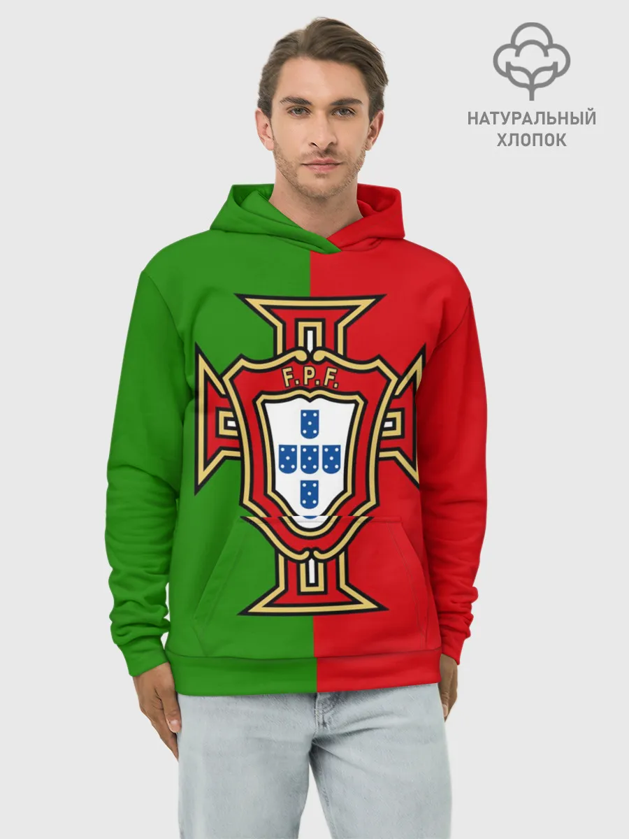 Худи мужской база хлопок / Сборная Португалии