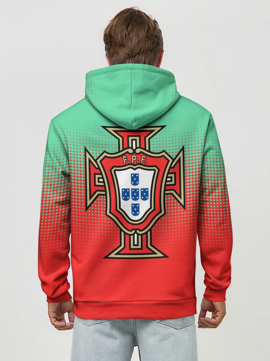 Худи мужской база хлопок / Сборная Португалии