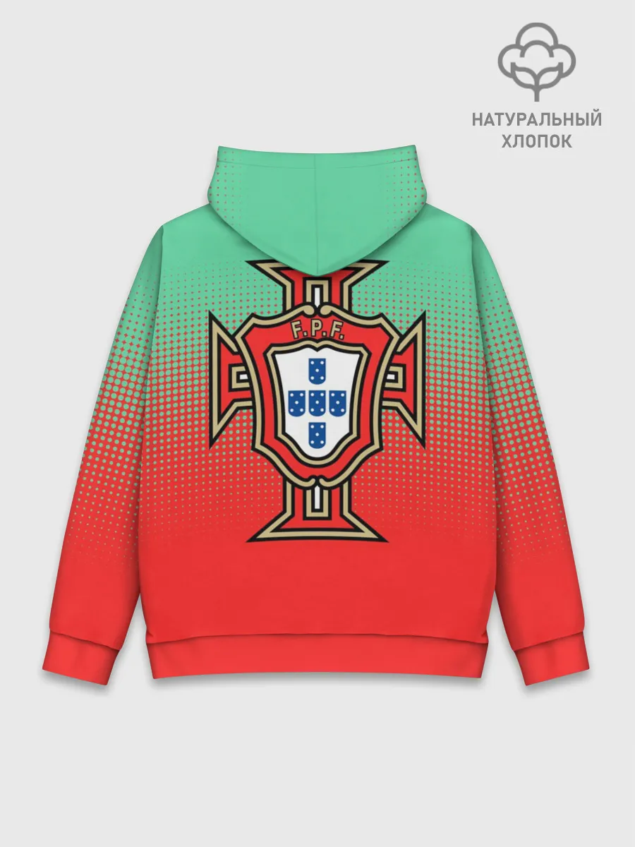 Худи мужской база хлопок / Сборная Португалии