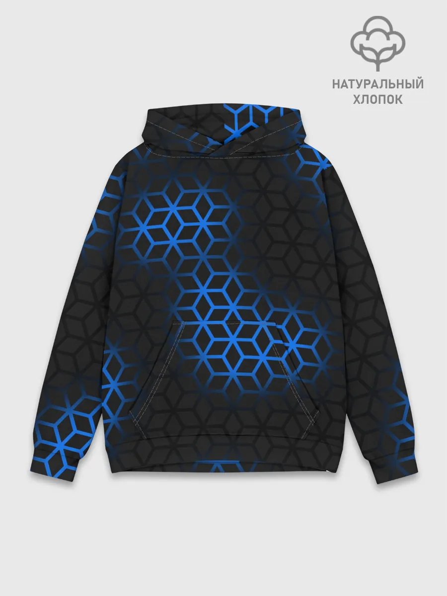 Худи мужской база хлопок / СТАЛЬНАЯ БРОНЯ РОМБАМИ