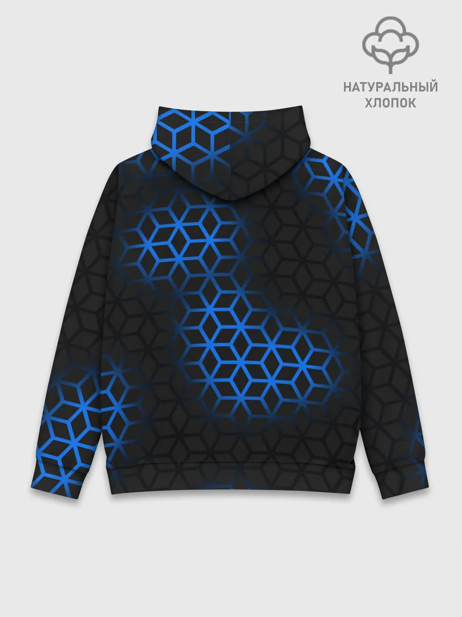 Худи мужской база хлопок / СТАЛЬНАЯ БРОНЯ РОМБАМИ
