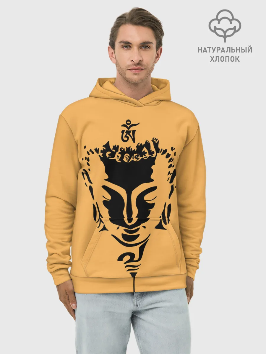 Худи мужской база хлопок / Будда