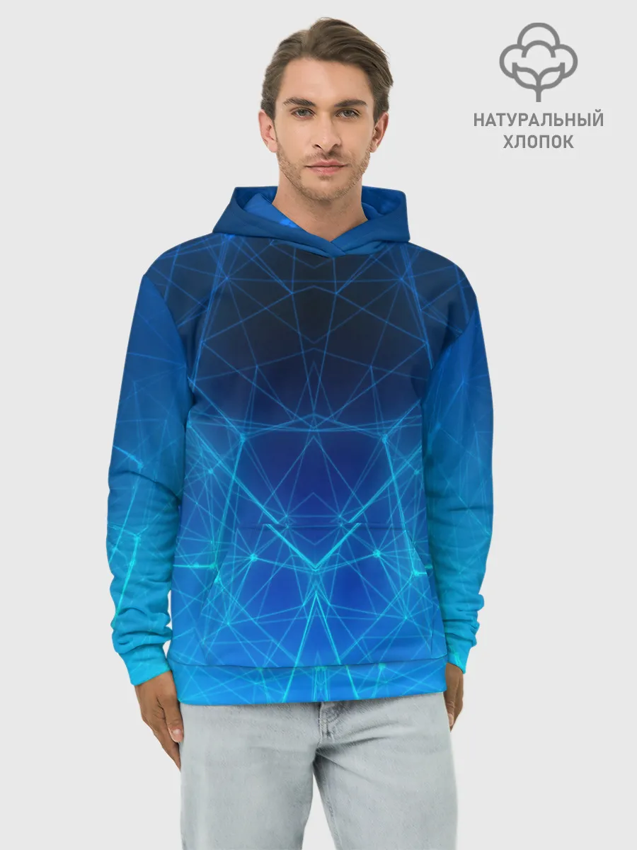 Худи мужской база хлопок / НЕОНОВАЯ ЗАЩИТА