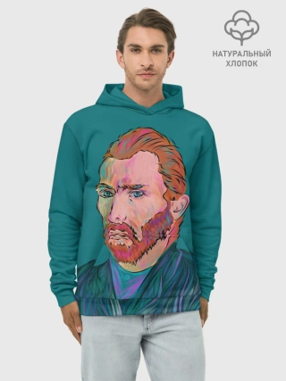 Худи мужской база хлопок / Ван Гог