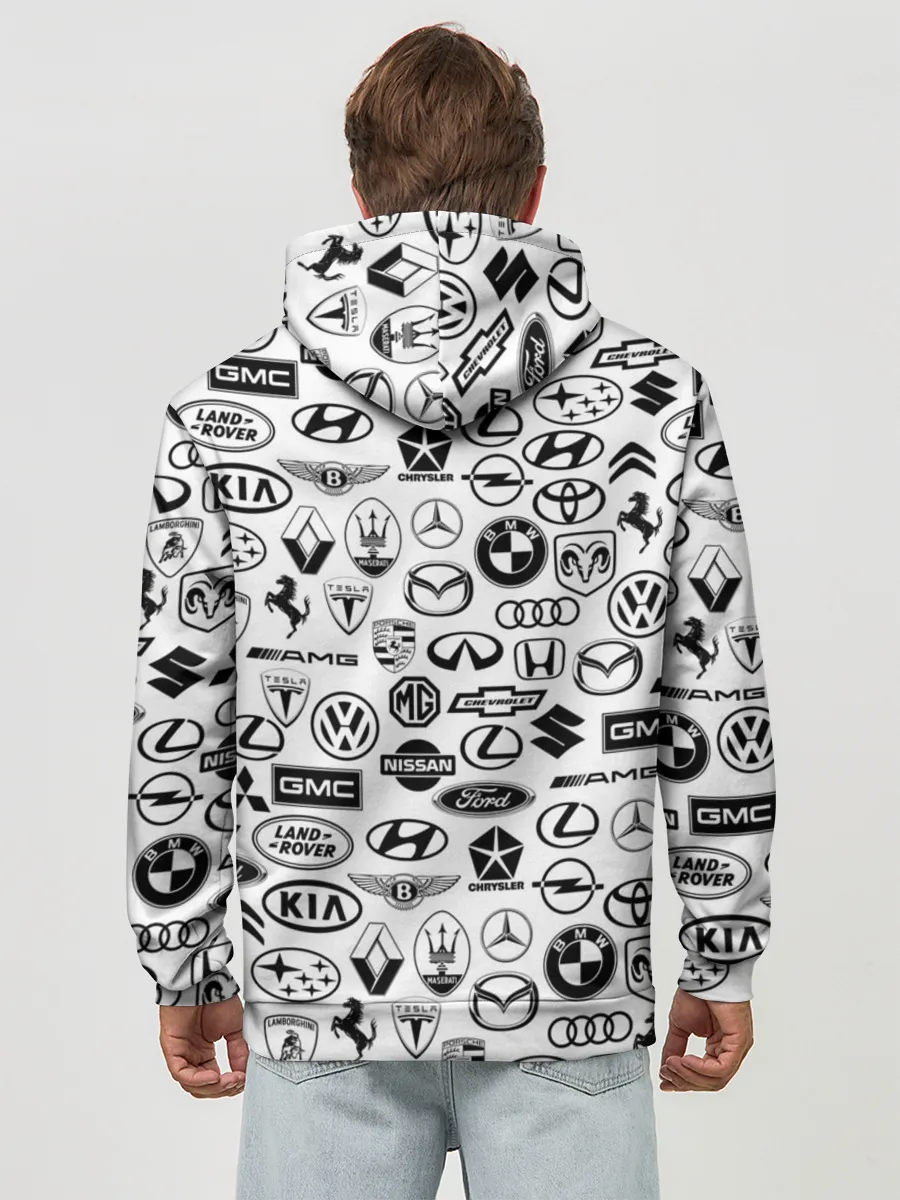 Худи мужской база хлопок / ЛОГОТИПЫ АВТО