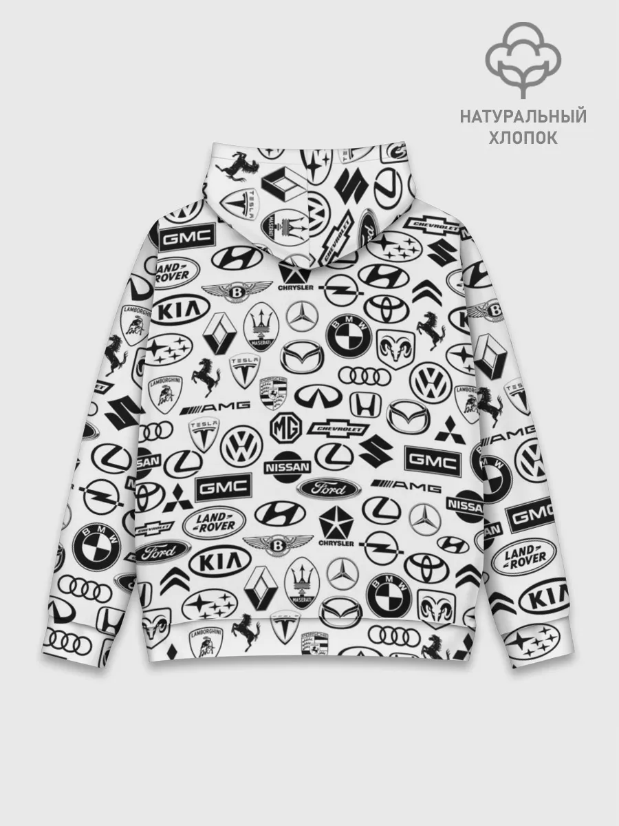 Худи мужской база хлопок / ЛОГОТИПЫ АВТО