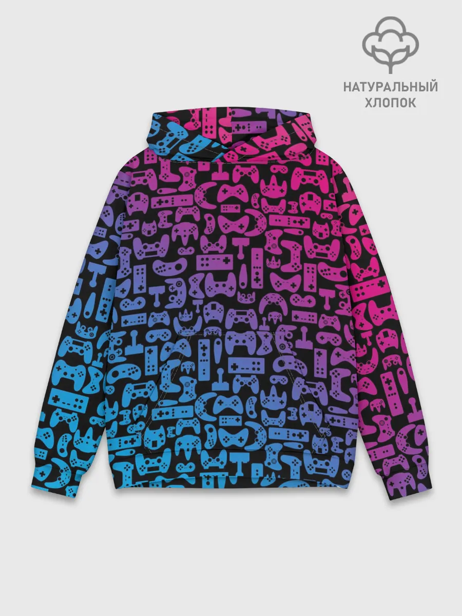 Худи мужской база хлопок / Neon Player