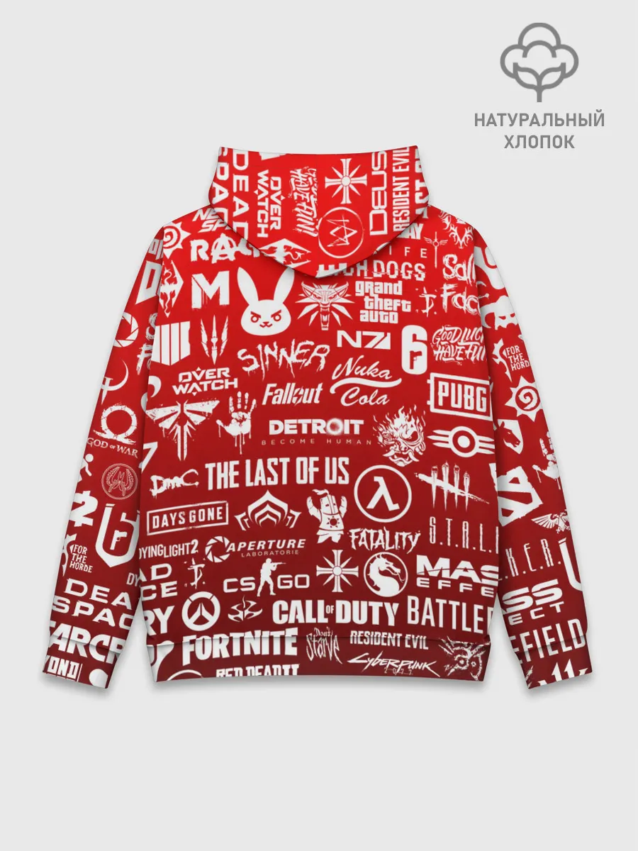 Худи мужской база хлопок / ЛОГОТИПЫ ИГР
