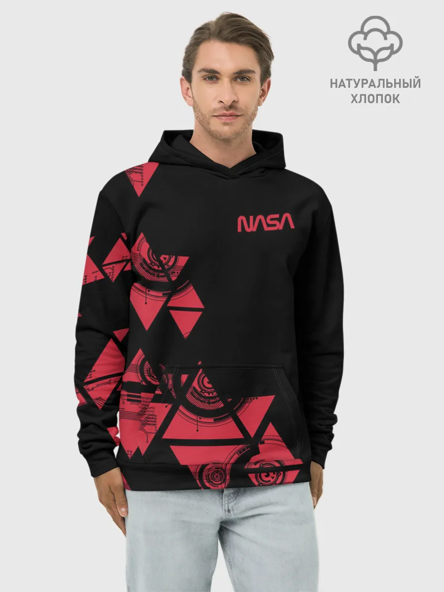 Худи мужской база хлопок / NASA