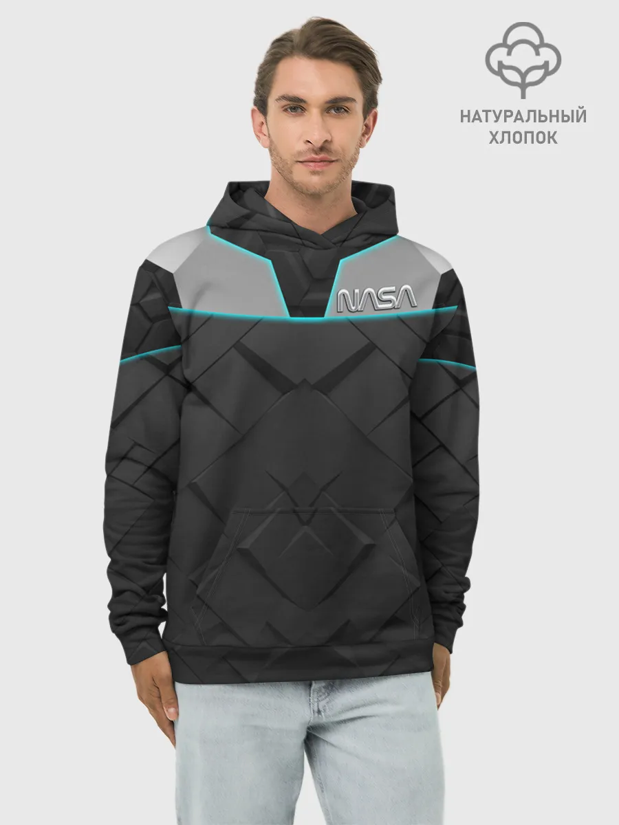 Худи мужской база хлопок / NASA