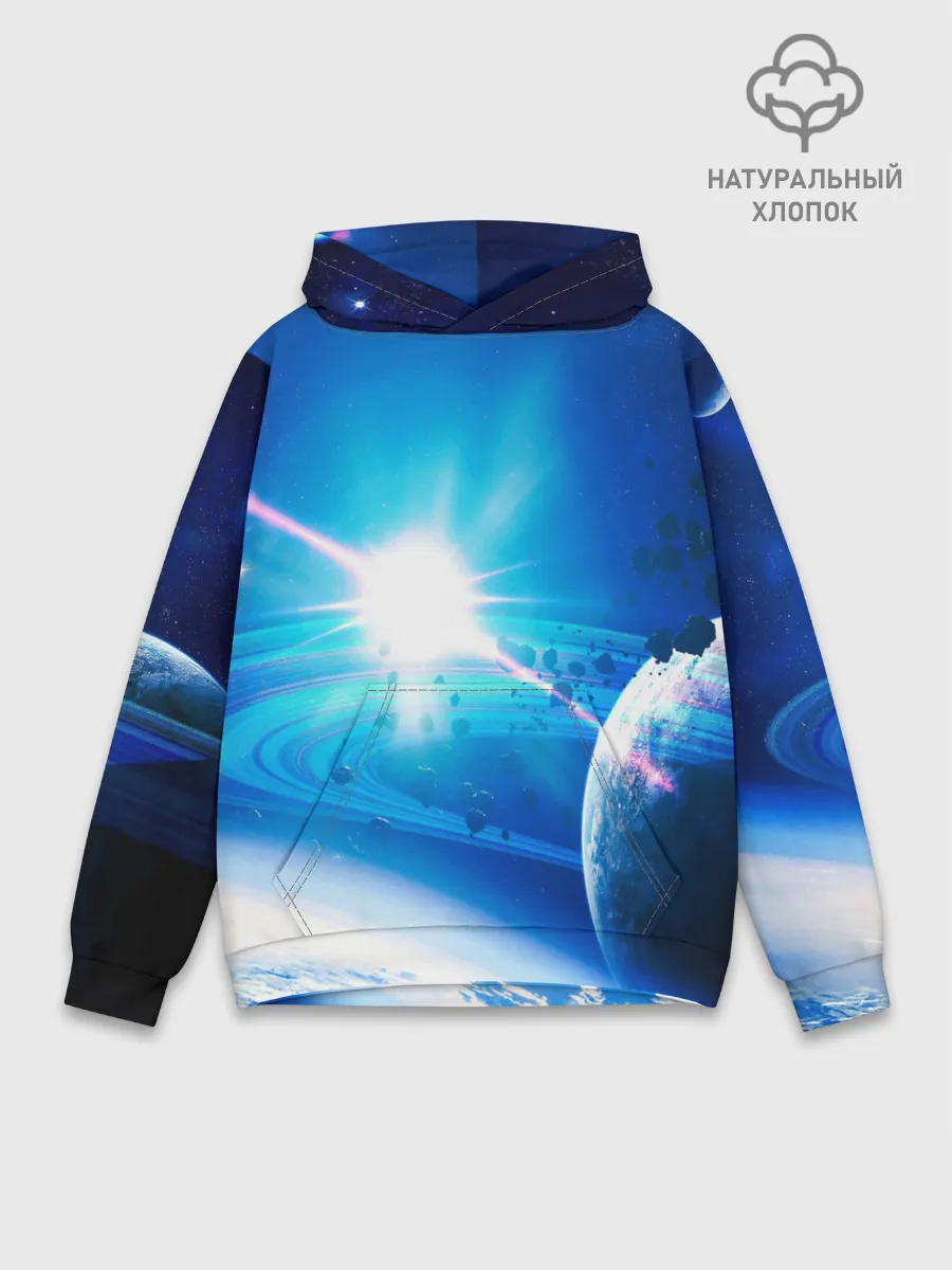 Худи мужской база хлопок / Космос