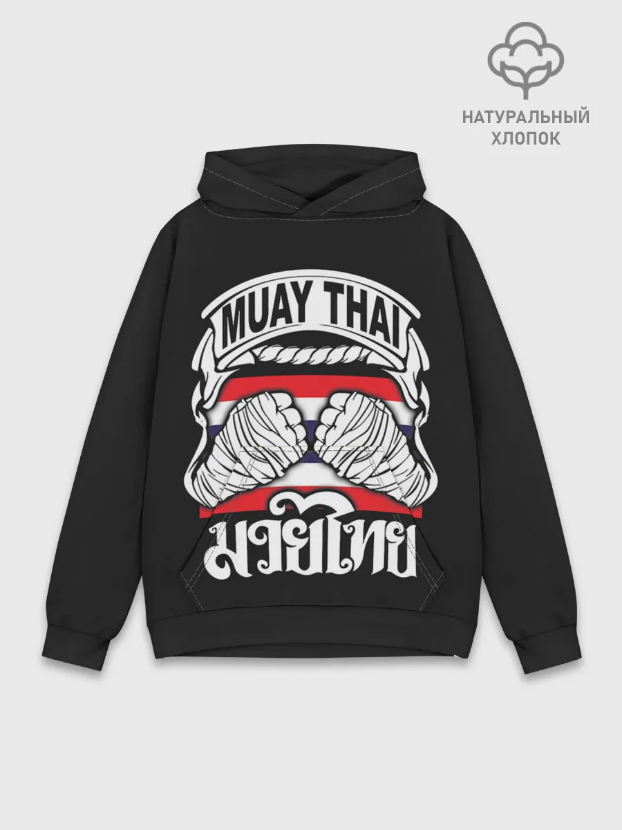 Худи мужской база хлопок / Muay Thai