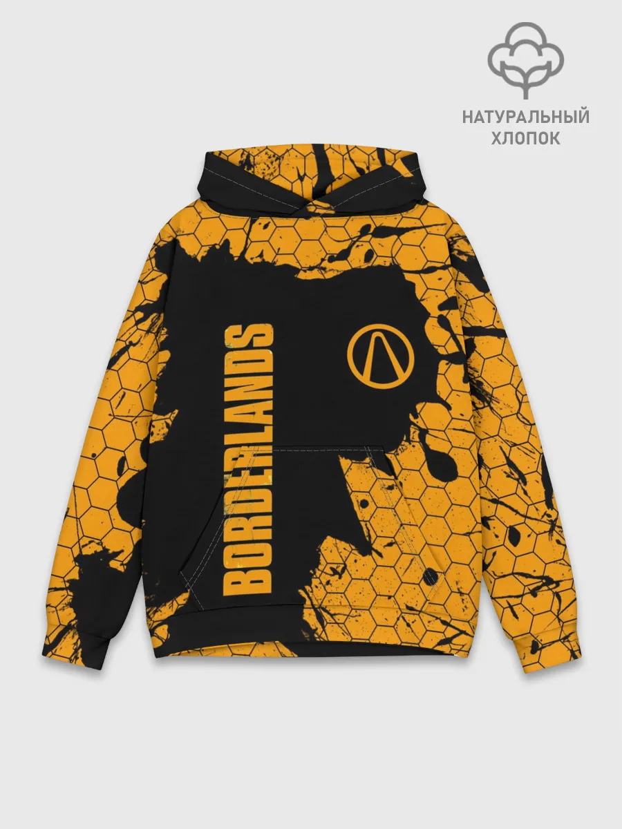 Худи мужской база хлопок / BORDERLANDS