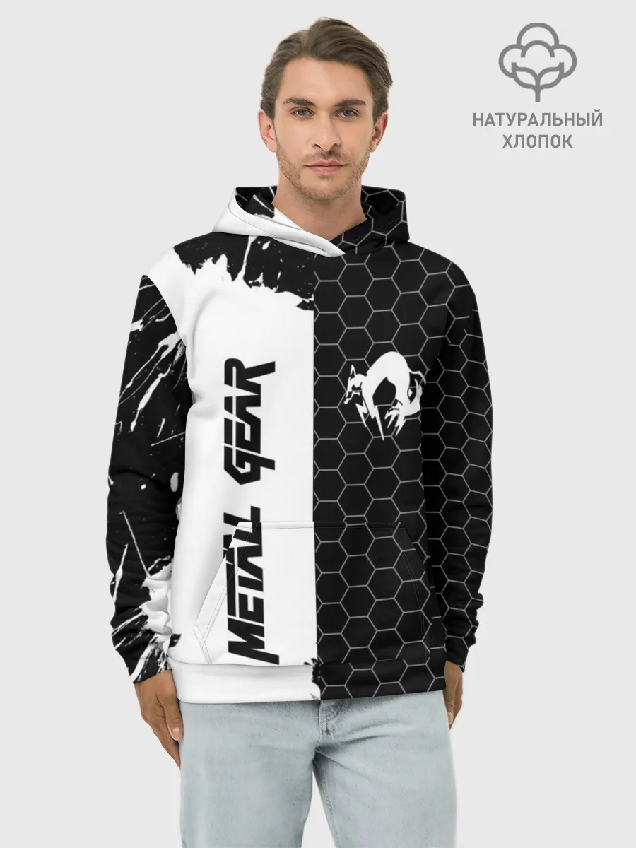 Худи мужской база хлопок / METAL GEAR SOLID