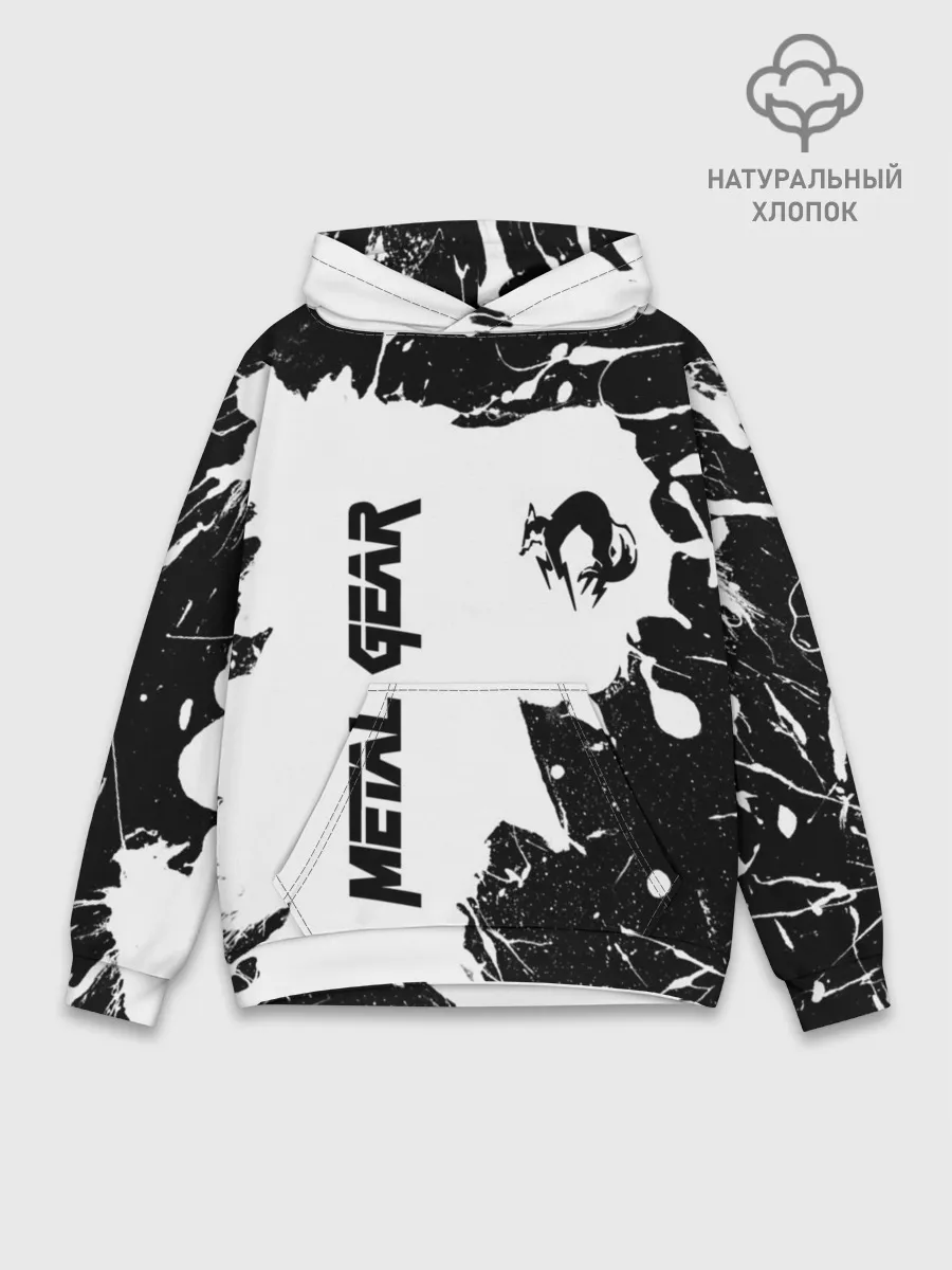 Худи мужской база хлопок / METAL GEAR SOLID
