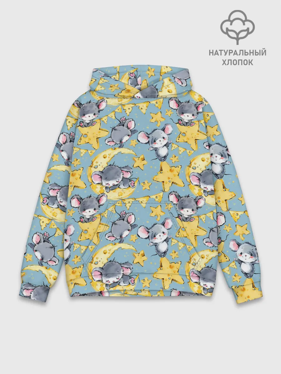 Худи мужской база хлопок / Сыр и мыши