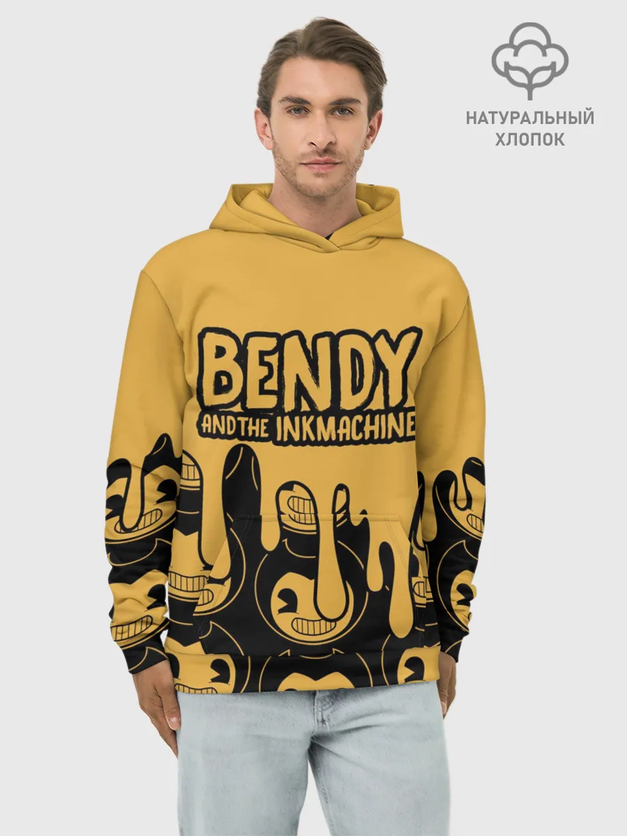Худи мужской база хлопок / Bendy And The Ink Machine