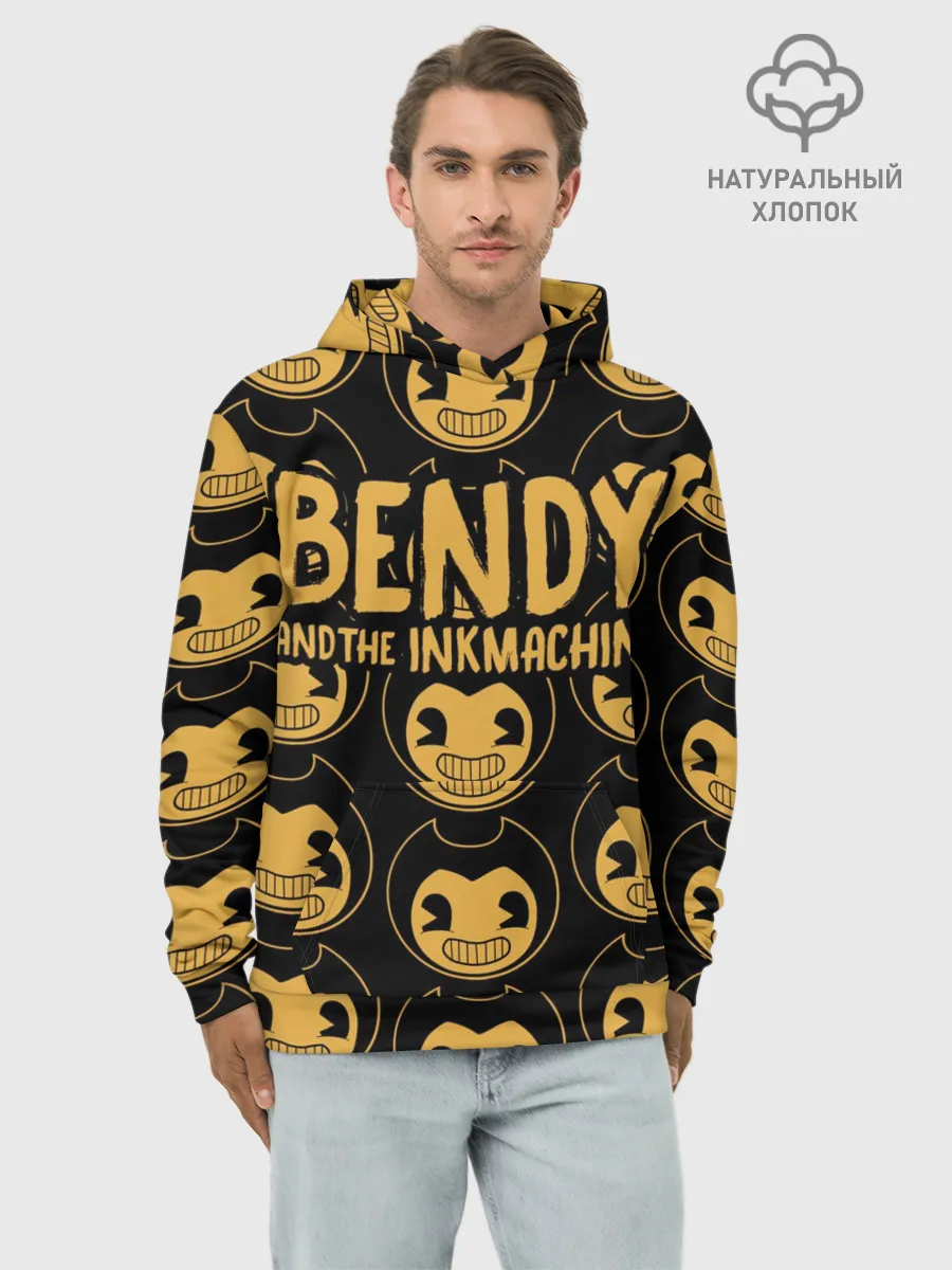 Худи мужской база хлопок / Bendy And The Ink Machine
